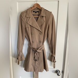 DKNY Women's Classic Beige Trench Coat